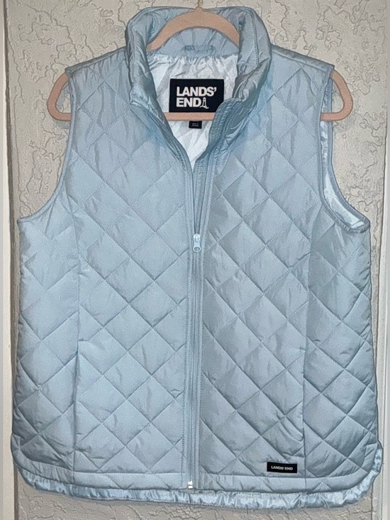 Lands' End Jackets & Blazers - Lands' End Women's Quilted Vest - Pale Blue (NWOT)